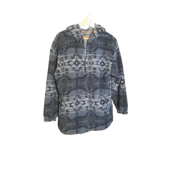 Koolaburra by UGG Womens Gray Brushed Back Sherpa Hoodie Pullover Size L - Picture 6 of 6